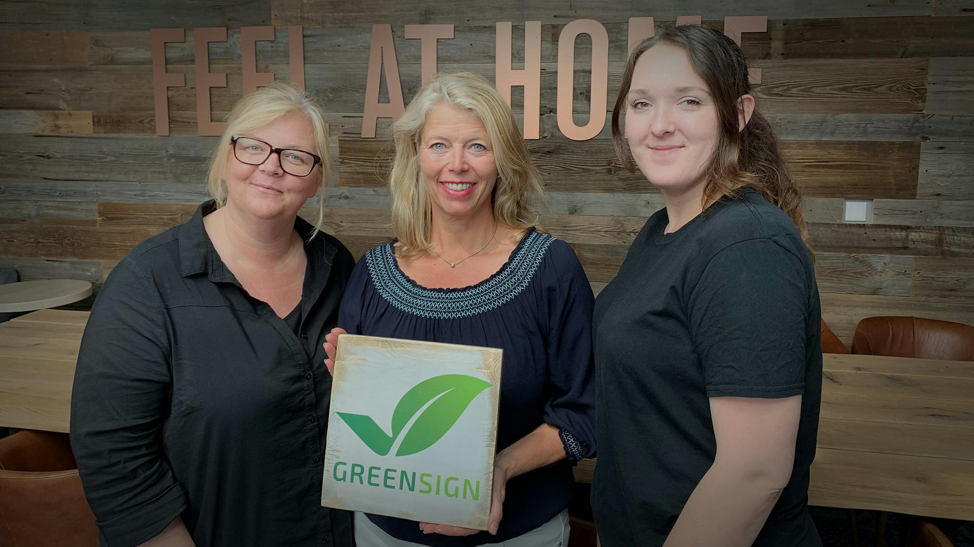 GreenSign Certificate with our Sustainability Team